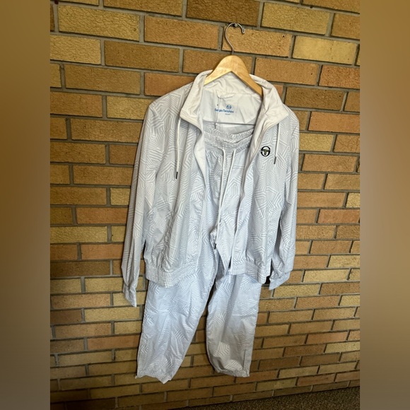 NWT Sergio Tacchini Court Dazzle Tracksuit Track Tennis Jacket & Pants Size M - Picture 2 of 7